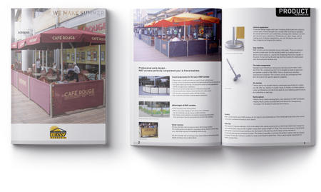 Maquette d'un catalogue