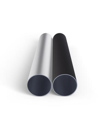 Two poles in white and anthracite