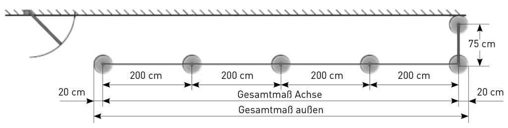 Draufsicht Achsmaß