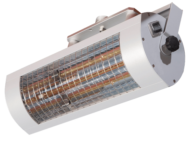 Infrared radiant heater 1,400 W low glare 