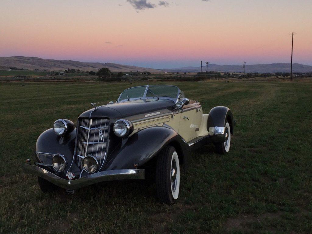 clean 1937 Auburn 851 Replica