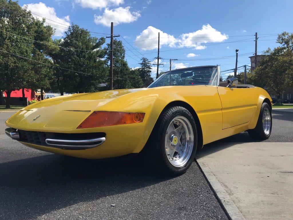 tons of upgrades 1977 Ferrari Daytona Spyder McBurine Replica
