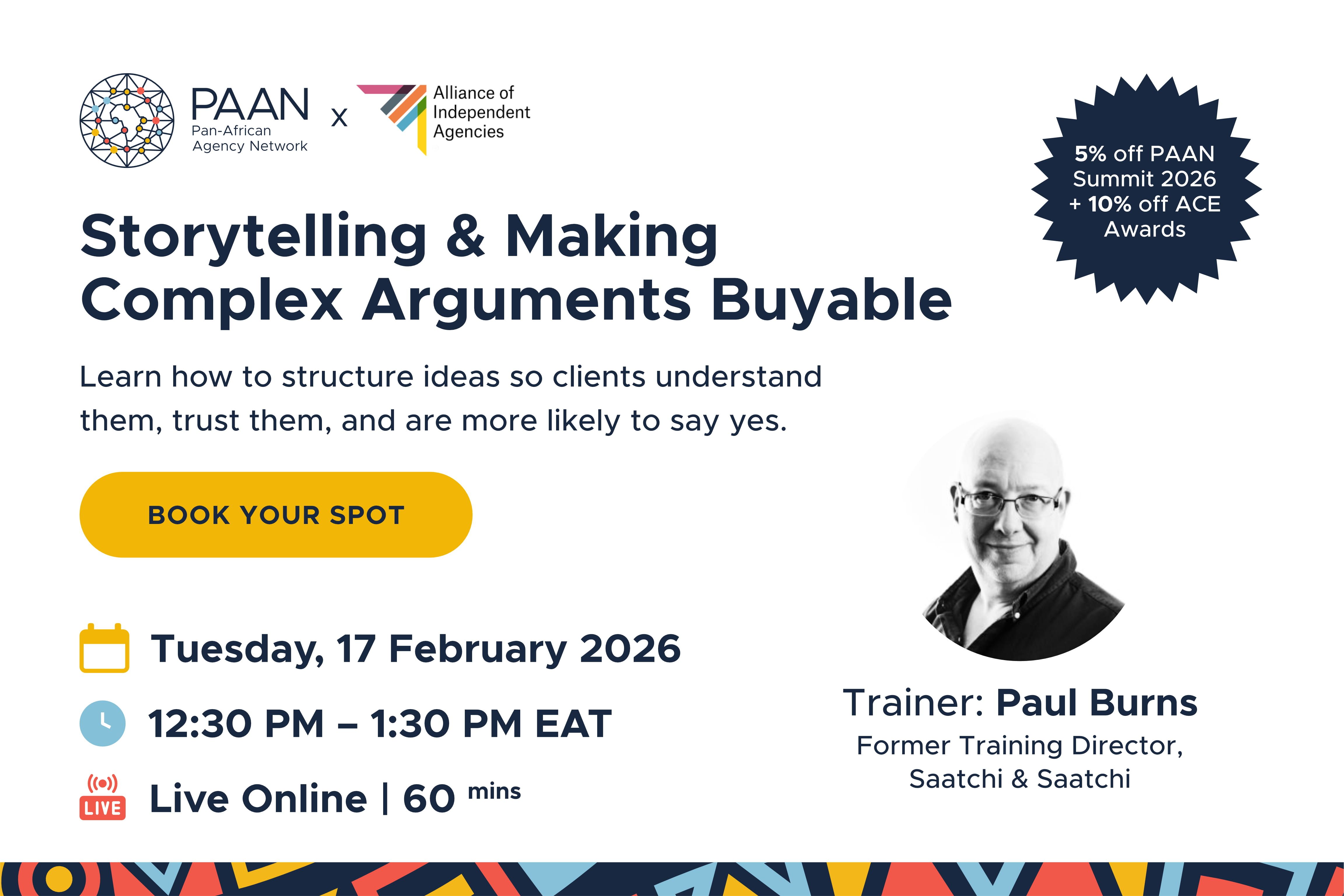 Storytelling and Making Complex Arguments Buyable masterclass