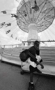 Boy & Flyers - Toronto August 2001 - Michael Reichmann