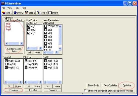PTAssembler Optimizer Panel