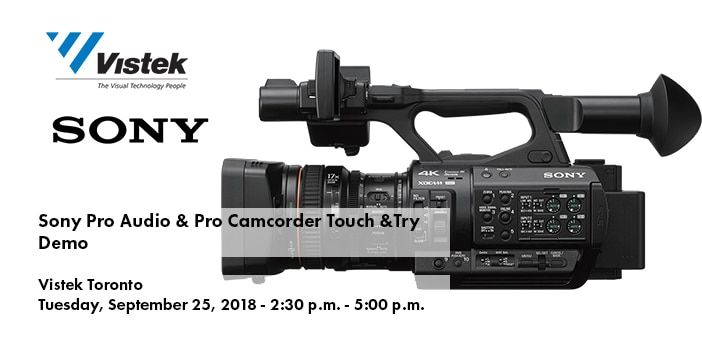 Sony Pro Audio and Camcorder Event