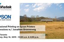 Professional Printing on Epson Printers w/ Jonathan Groeneweg Jonathan Groeneweg Epson Event