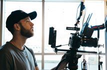 Desktop streaming: 8 cameras to help you get started Desktop streaming Man with Blackmagic Design Camera in studio
