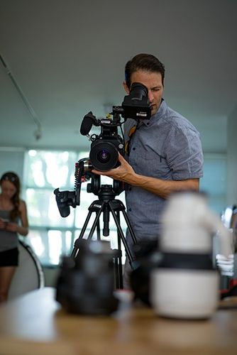 Dale Sood with Sony FS7