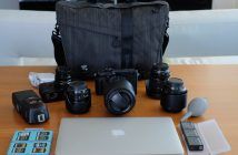 Photographer Joe Ng reviews the Tenba DNA 13 Messenger Bag Tenba DNA 13 Front view with Fuji Cameras