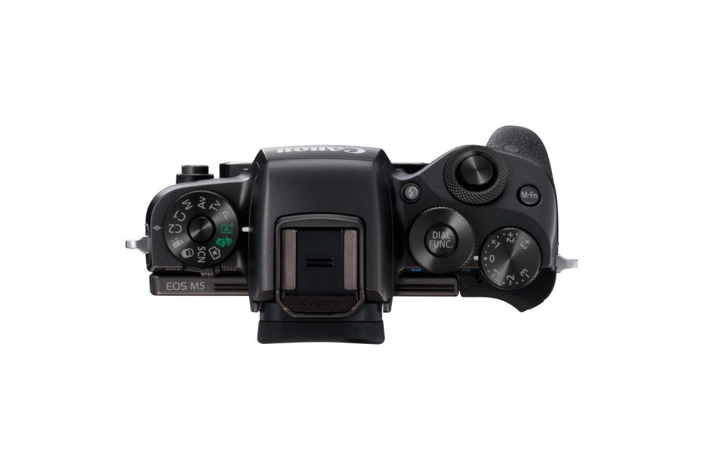 EOS M5 top down view