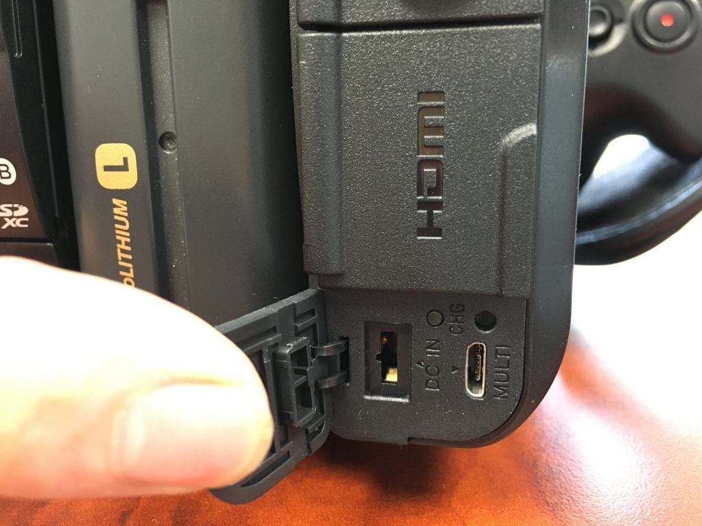 New HXR-NX5R DC IN and Multi ports