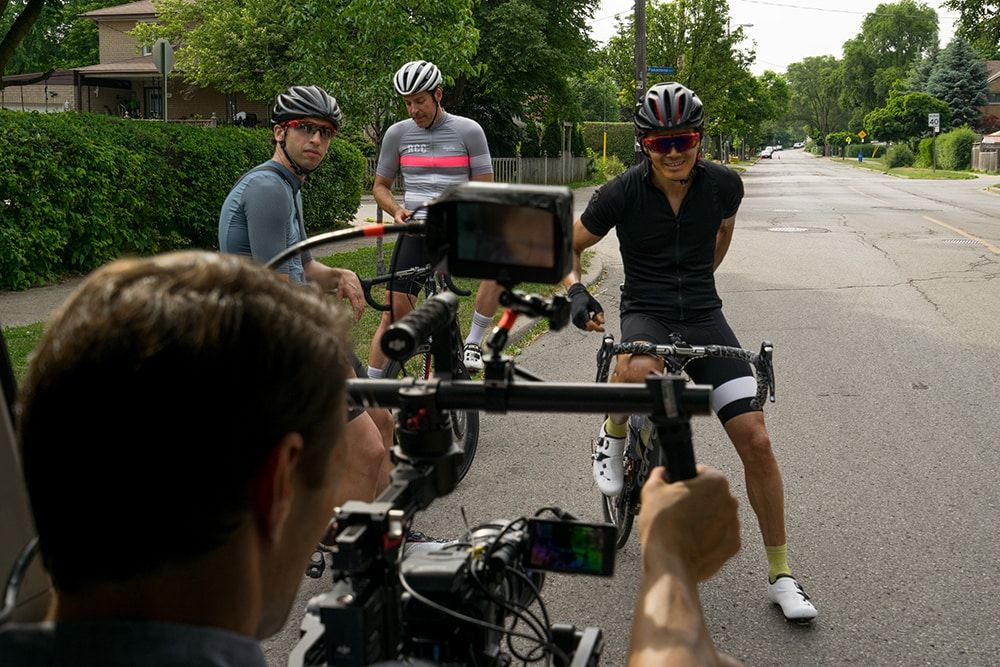 Riders being filmed © Jeff Becker