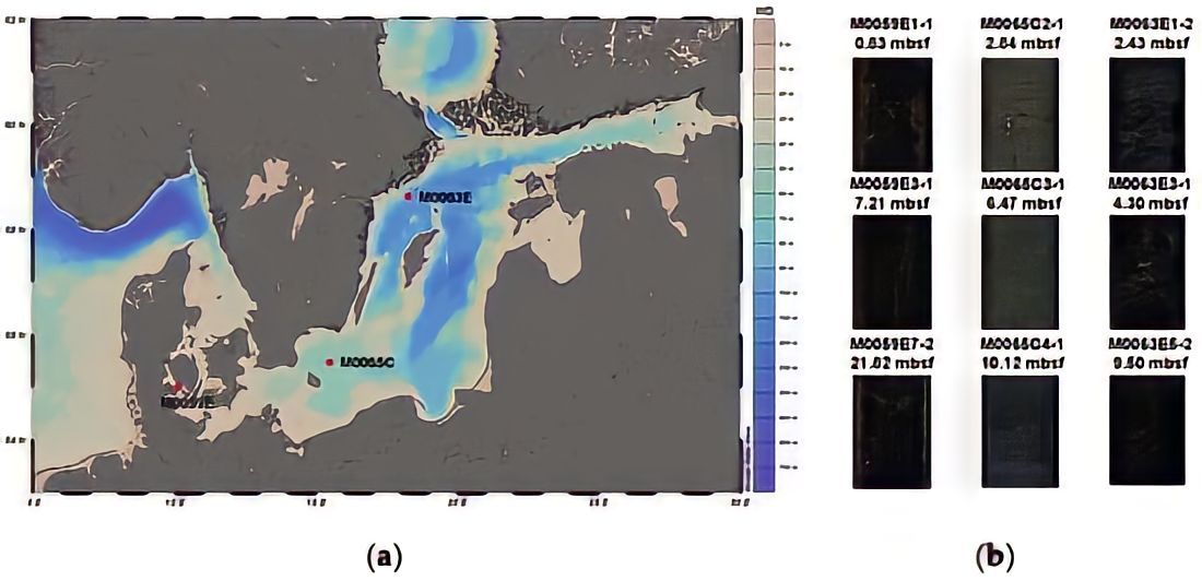 Coring Sites of the IODP drilling expedition 347