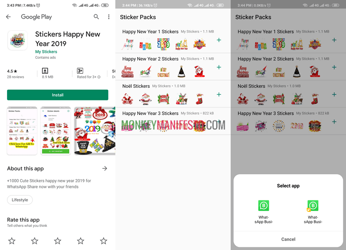new year whatsapp sticker