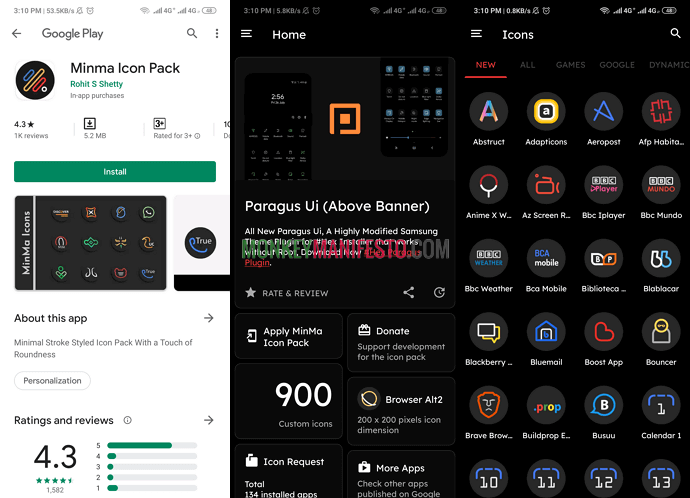 minma icon pack