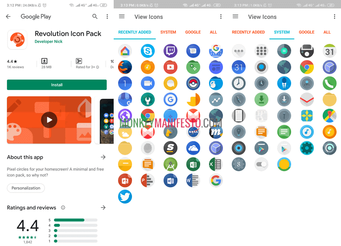 revolution icon pack