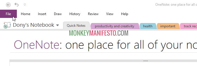 how to share onenote