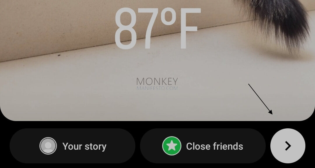 creating an instagram story with a sticker