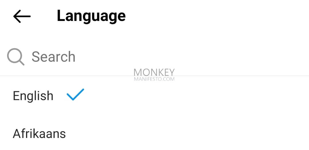 language english