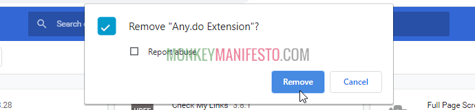 how to remove chrome extensions