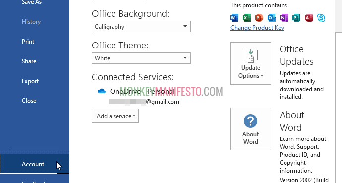 change office theme background