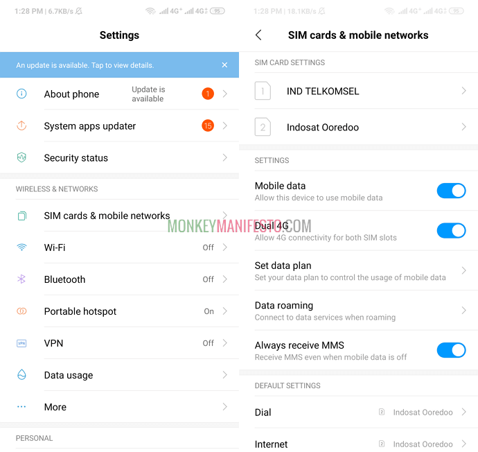 android ios settings app