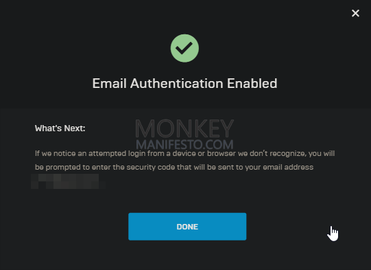 activate 2 factor authenticator epic games