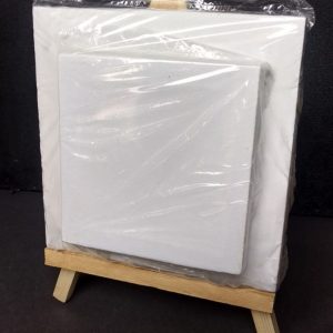 Canvas Set of 2 With Wooden Easel 8x8/6x6