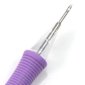 1Set Embroidery Felting Punch Needle Tool And Threader For Sewing Purple-KS