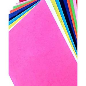 10 Felt Fabric Sheets In 10 Different Colors Pack of 10 - A4 Size Plain Felt Fabric Sheets