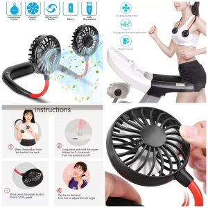 Portable neck fan