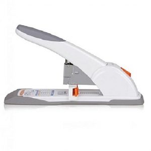 Deli Power Saving Heavy-Duty Stapler 120 Sheets White Heavy Duty Effortless Stapler machine  - 0486