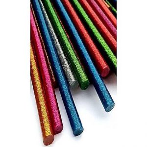 5 Small (7mm thick) Hot Glue Glitter Sticks - MultiColor