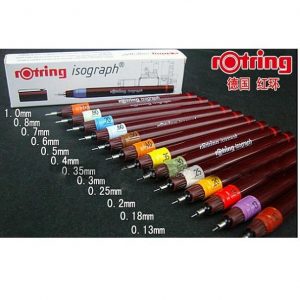 Rotring Isograph mapping pen 0.70mm nib size