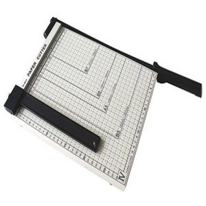 A4 Paper Trimmer / Paper Cutter, 12-sheet capacity for Home/Office (Steel Base) - White