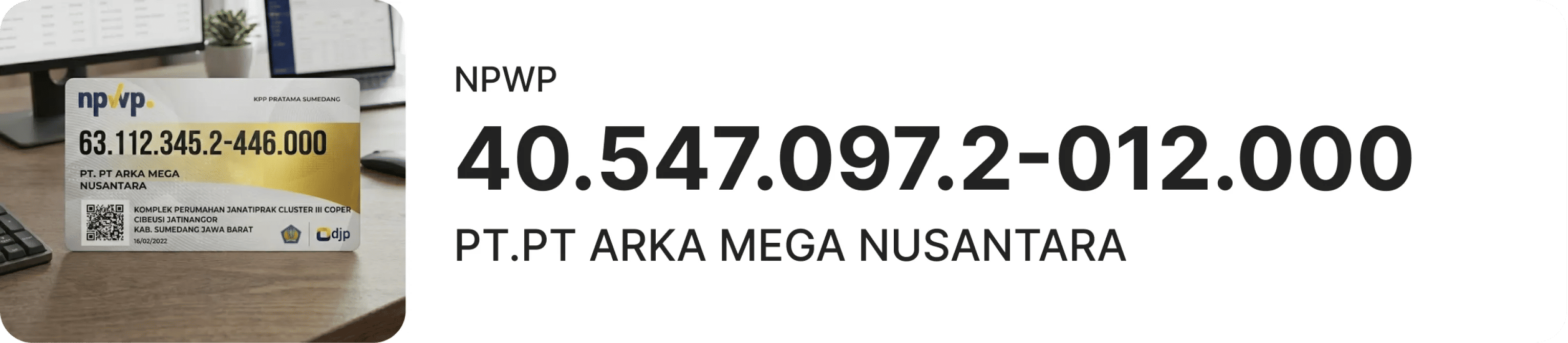 NPWP - Nomor Pokok Wajib Pajak