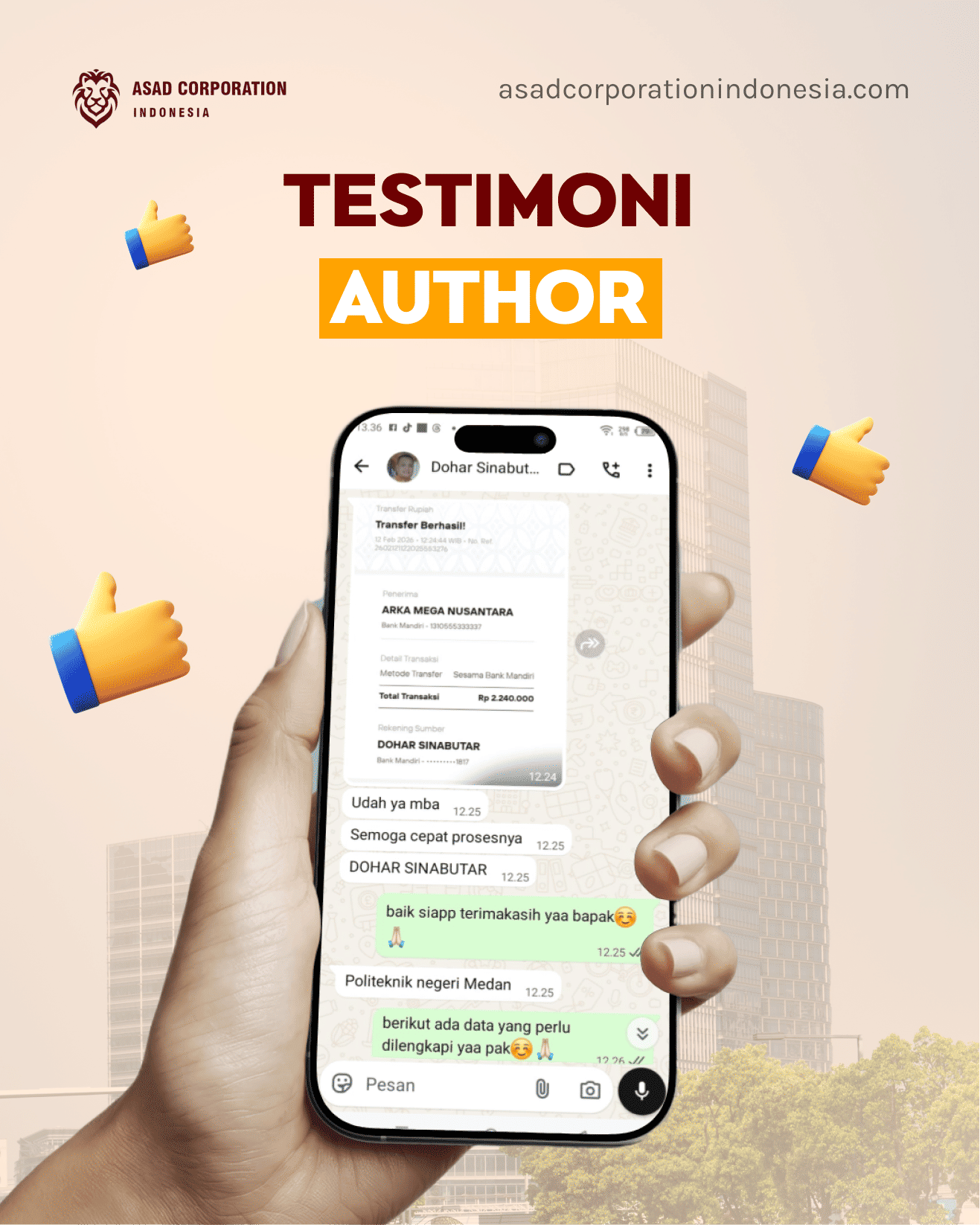 Testimonial Klien ACI