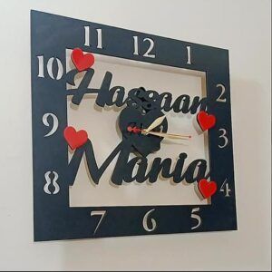 Customized Acrylic Your Name Wall Clock