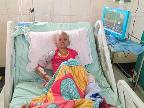Baby Mahi Baby Mahi is in hospital bed