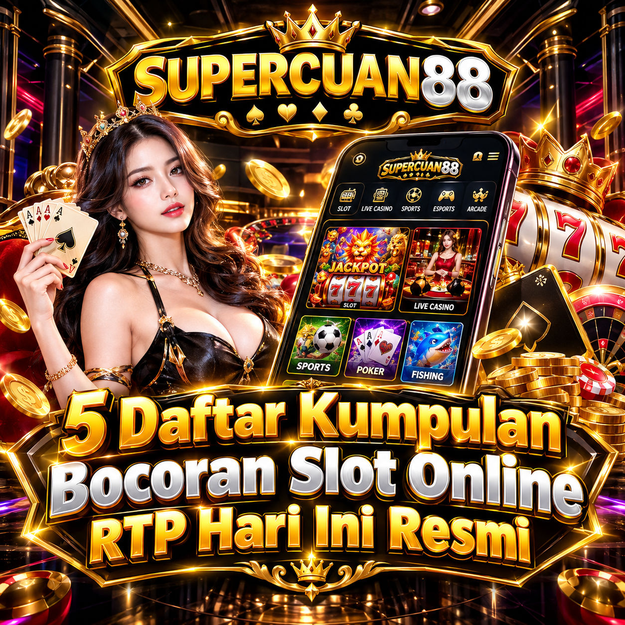 SUPERCUAN88: 5 Daftar Kumpulan Bocoran Slot Online RTP Hari Ini Resmi