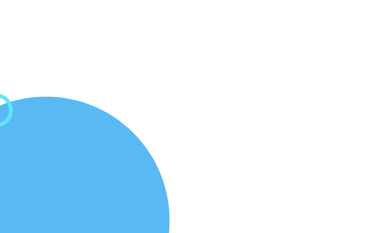 نصف دائرة زرقاء