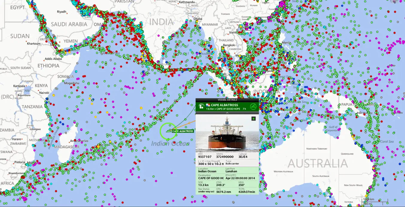 AIS network - fleetmon.com