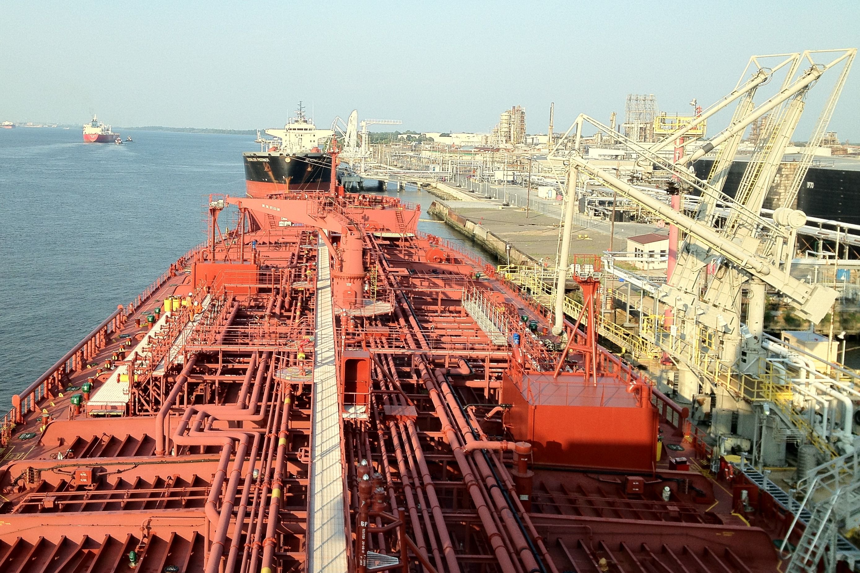 Processing times for the cargo hold, top-side tank and fore-peak tank