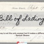 Bill of Lading