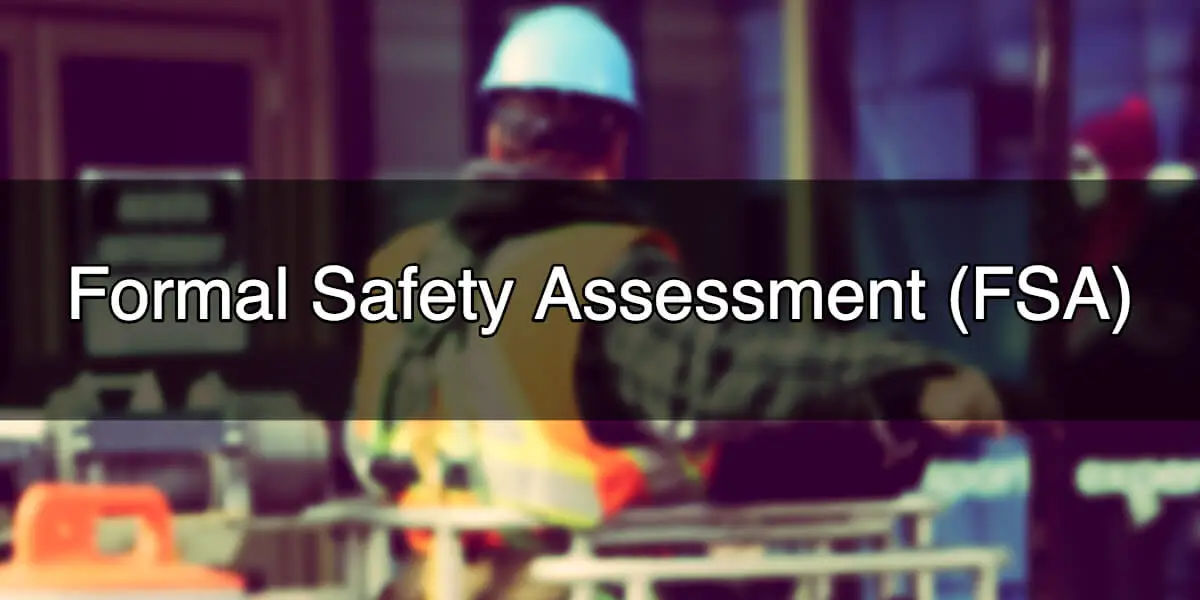 Formal Safety Assessment Cover