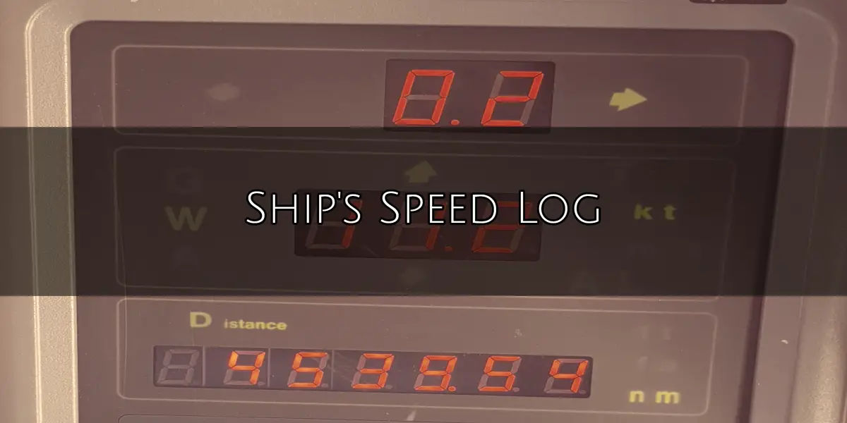 Ship's Speed Log