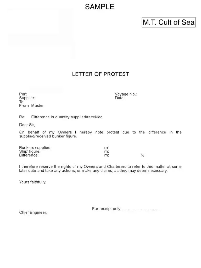 How To Write A Letter Of Protest 