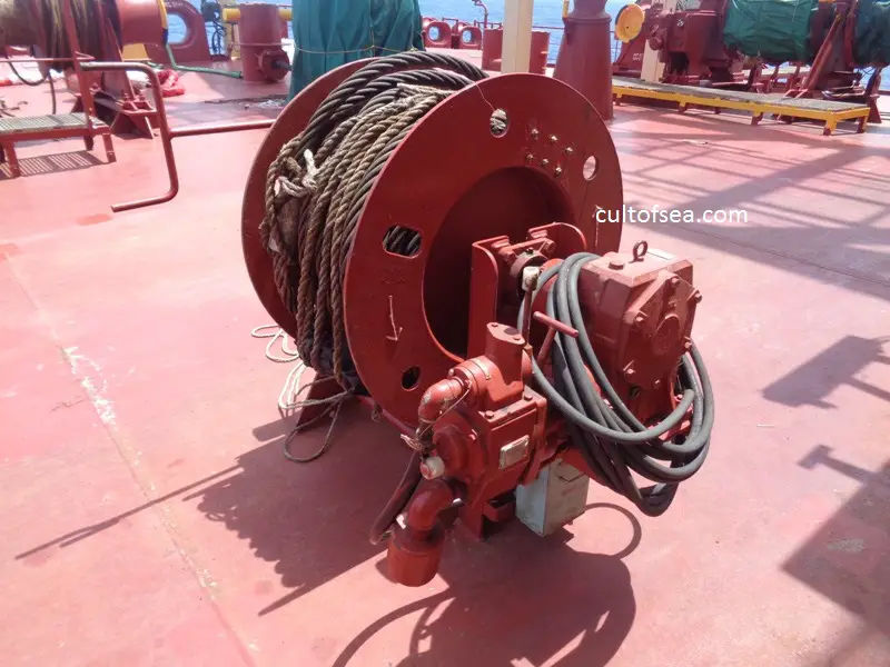 Fire Wire Reel on Deck