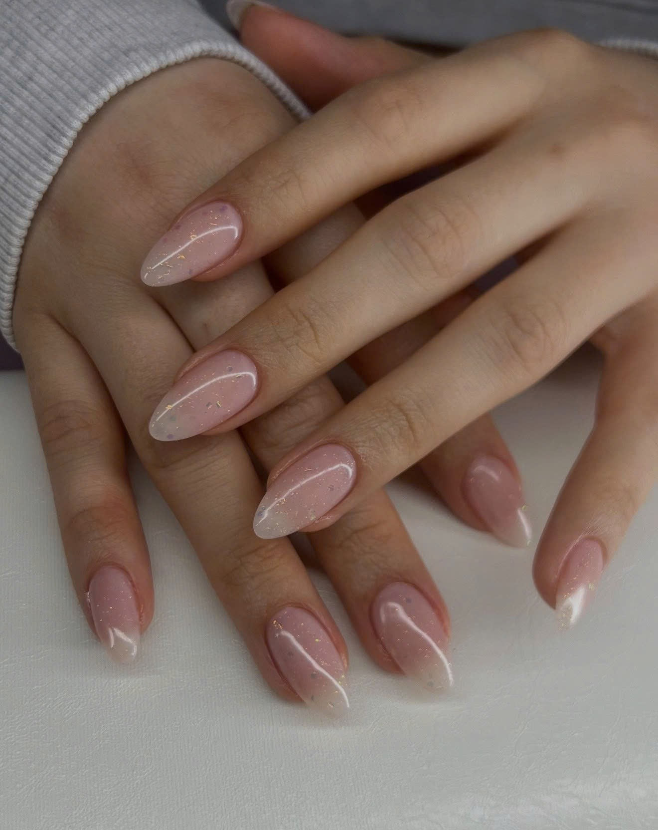 Elegant manicure and polished nails treatment
